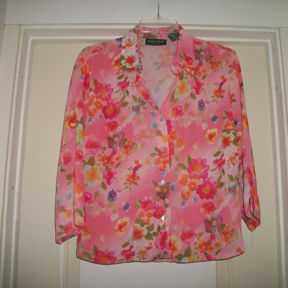BARBIECORE PRETTY IN PINK BOHO COLORS FLORAL TEXTURE BL M